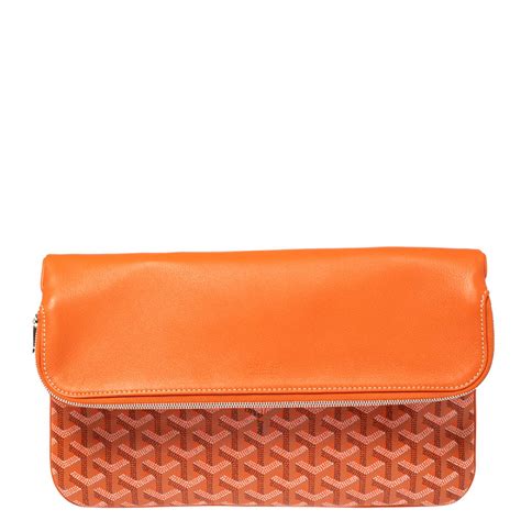 goyard clutch orange|goyard clutch men.